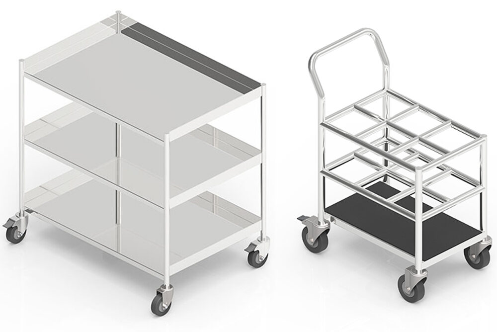 SS316 Stainless Steel Trolleys in Singapore